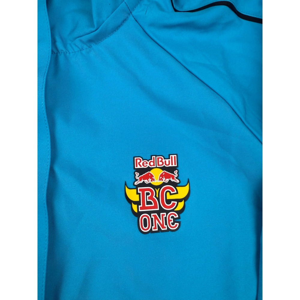 Red Bull BC One Track Jacket Medium Blue Quarter Zip Windbreaker Raglan - Picture 2 of 6